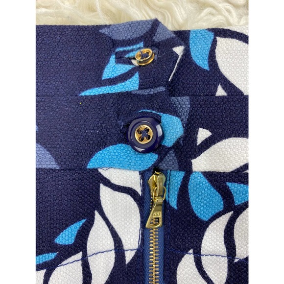 NWT Leifsdottir Women's 6 Blue White Nautical Straight Pencil Skirt - Picture 8 of 8